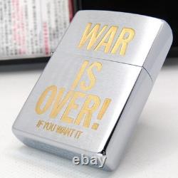 WAR IS OVER! John Lennon Yoko Ono Beatles Zippo Oil Lighter 2003 MIB Rare