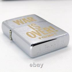WAR IS OVER! John Lennon Yoko Ono Beatles Zippo Oil Lighter 2003 MIB Rare