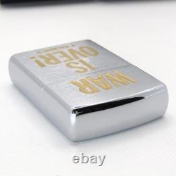 WAR IS OVER! John Lennon Yoko Ono Beatles Zippo Oil Lighter 2003 MIB Rare