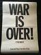 WAR IS OVER! Original Poster John Lennon Yoko Ono Love and Peace from HappyXmas