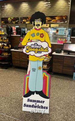 WAWA Hoagiefest Store Display Hoagieman Beatles John Lennon Standee 2025