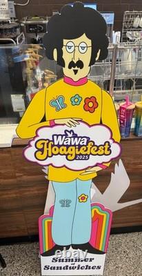WAWA Hoagiefest Store Display Hoagieman Beatles John Lennon Standee 2025