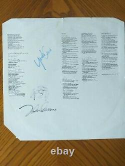 WONDERFUL Genuine Signed album inner sleave signed by JOHN LENNON and YOKO ONO