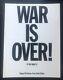 War Is Over! Vintage 1970 John Lennon Yoko Ono Original Postcard 6x8