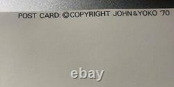 War Is Over! Vintage 1970 John Lennon Yoko Ono Original Postcard 6x8