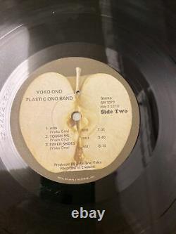 YOKO ONO Plastic Ono Band Apple Lp Signed in Person REAL beatles john lennon
