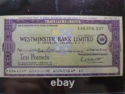 YOKO ONO Signed 1969-71 Westminster Travelers Check Beatles John Lennon Wife