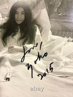 YOKO ONO Signed 8x10 Photo John Lennon Bed Peace Autograph Bed-In 1969