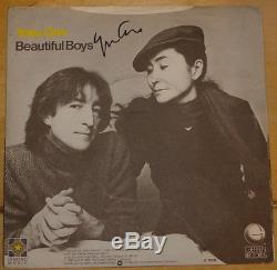 Yoko Ono Beautiful Boys Signed Uk 7 John Lennon Beatles Uacc Registered Dealers