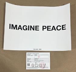 Yoko Ono IMAGINE PEACE Print L/E COA 2022 CIRCA Beatles John Lennon