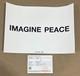 Yoko Ono IMAGINE PEACE Print L/E COA 2022 CIRCA Beatles John Lennon