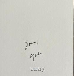 Yoko Ono Signed 1996 Xmas Card Sent From Studio 1 + Envelope John Lennon Beatles