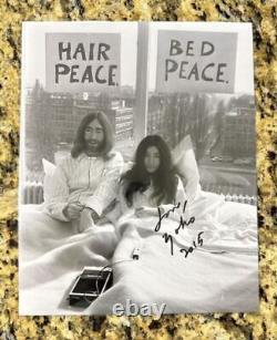 Yoko Ono Signed Autograph 8x10 Photo, John Lennon The Beatles Peace Photo