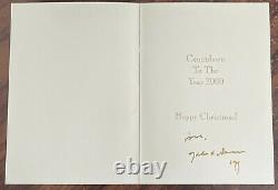 Yoko Ono Signed Christmas Card Sent From Studio 1 + Envelope John Lennon Beatles
