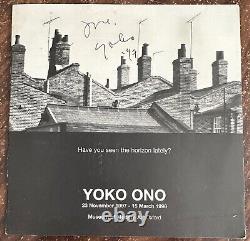 Yoko Ono Signed Exhibition Booklet 1997 Great Autograph John Lennon The Beatles