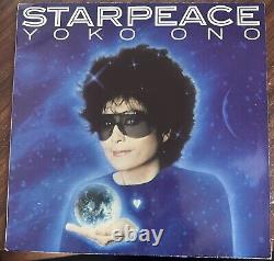 Yoko Ono Signed Starpeace Album Cover 1985 John Lennon The Beatles