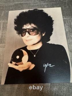 Yoko Ono signed Autographed Signed 8x10 Photo The Beatles John Lennon Wife COA