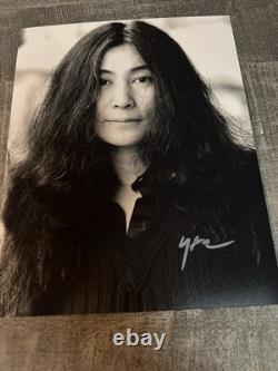 Yoko Ono signed Autographed Signed 8x10 Photo The Beatles John Lennon Wife COA
