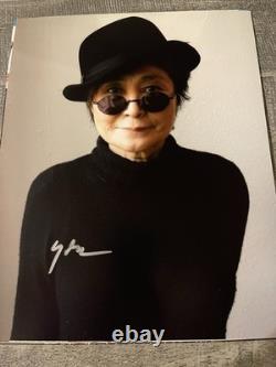 Yoko Ono signed Autographed Signed 8x10 Photo The Beatles John Lennon Wife COA