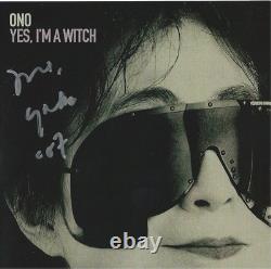 Yoko Ono signed Yes, I'm A Witch CD in person. John Lennon Beatles. Brand New